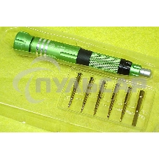 Отвертка со сменными насадками Best BST-8927B зеленая