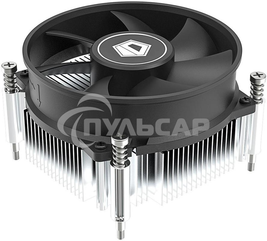 Кулер ID-COOLING DK-19 PWM серебристый/черный 92мм алюминий 2200rpm 26db 4-pin 95W 55мм