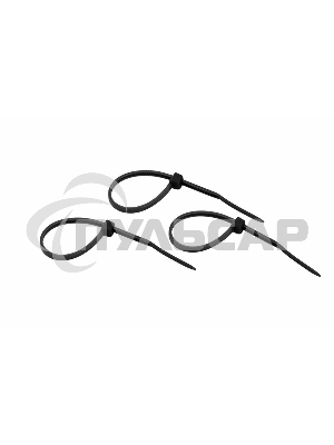 Хомут-стяжкa нeйлонoвая Rexant 100x2,5 мм, черная, упаковка 25 шт.