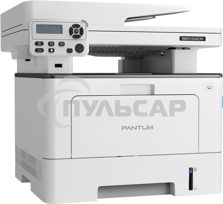 МФУ лазерное Pantum BM5100ADN, A4, ч/б, печ. до 40 стр/мин., скан. до 24 стр/мин., 1200 x 1200 dpi, USB, RJ-45