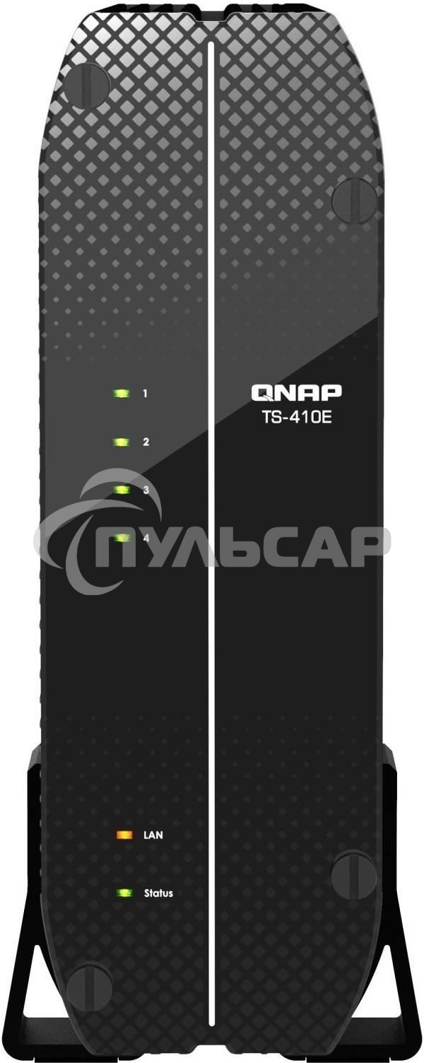 Сетевое хранилище SMB QNAP TS-410E-8G NAS fanless 4 2.5 SSD trays. Intel Celeron J6412 4-core 2.0-2.6 GHz, 8 Gb RAM (max), 2x2.5 GbE, 4xUSB 3.2 Gen 2 (10Gbps),1xHDMI
