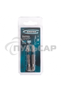 Набор бит GROSS 11357ph2х50 сталь s2 2шт