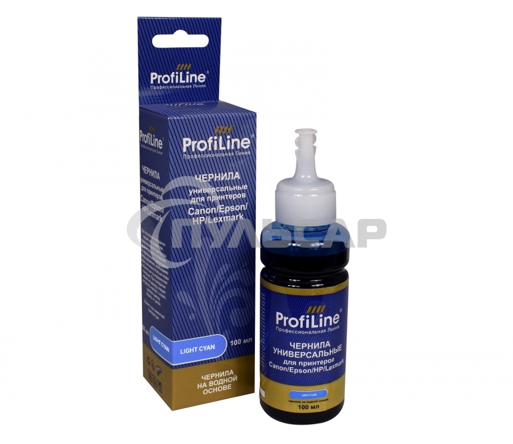 Чернила ProfiLine Premium для принтеров Canon/Epson/HP/Lexmark Light Cyan 100 мл водн ProfilLine