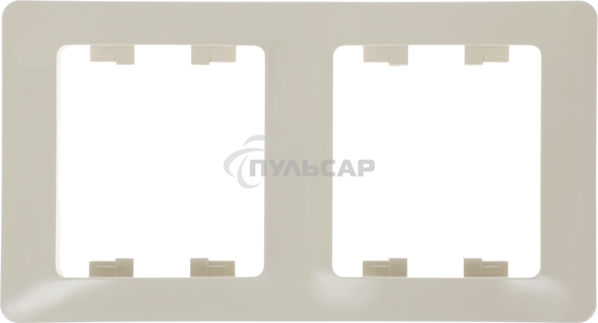 Рамка 2-м Glossa верт. беж. SchE GSL000206