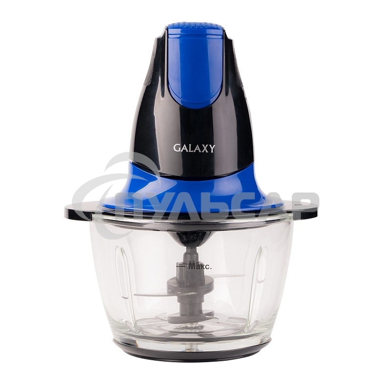 Измельчитель электрический Galaxy Line GL 2357, синий, стеклянная чаша 0,75 л, 400 Вт, импульсный режим