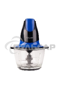 Измельчитель электрический Galaxy Line GL 2357, синий, стеклянная чаша 0,75 л, 400 Вт, импульсный режим