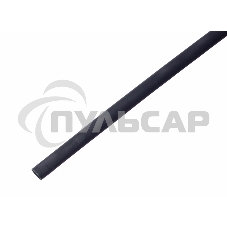 Трубка термоусадочная 12.0/4.0 1м с клеев. подсл. черный Rexant 21-2008