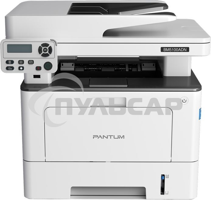 МФУ лазерное Pantum BM5100ADN, A4, ч/б, печ. до 40 стр/мин., скан. до 24 стр/мин., 1200 x 1200 dpi, USB, RJ-45