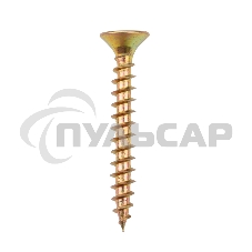 Саморез универсальный KRANZ 5х40, желтый цинк, упаковка поставщика ( 6 000 шт. )