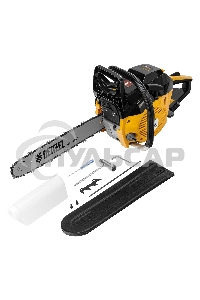 Пила цепная бензиновая DGS-4516, шина 40 см, 45см3, 3,0 л.с., шаг 3/8, паз 1,3 мм, 57 зв Denzel