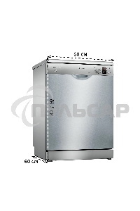 Посудомоечная машина Bosch SMS25AI05E, серебристая, 60 см, 12 компл., 48 дБ, класс A++