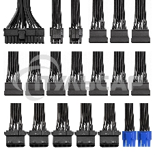 Блок питания серверный ExeGate (RM-700ADS) APFC,2х8см fan, 20+4pin/(4+4)pin+(4+4)pin, 2xPCI-E, 9xSATA