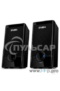 Колонки Sven 318 черный USB-порт ПК, ноутбука или адаптер 5V DC