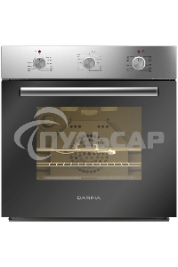 Духовой шкаф электрический Darina 0U5 BDE 112 705 X нержавеющая сталь/стекло черное, встраиваемый