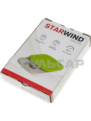 Весы кухонные Starwind SSK2155 макс.вес:2кг зеленый