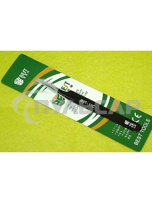 Пинцет Best BST-17С прямой острый 115мм