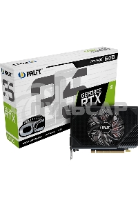 Видеокарта Palit RTX 3050 STORMX OC 6Gb NVIDIA GeForce RTX 3050 6Gb PCI-E 4.0 96bit GDDR6 1042/14000 DVIx1 HDMIx1 DPx1 HDCP Ret