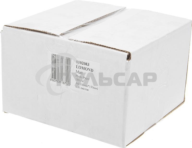 Фотобумага LOMOND Односторонняя Матовая, 180г/м2, A6 (10X15)/600л. для струйной печати (технол.уп).