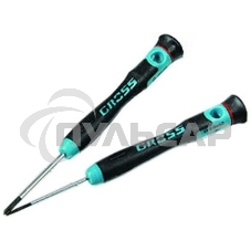 Набор отверток GROSS 13347для точной механики crmo двухкомпонентные рукоятки 6шт. пласт. бокс