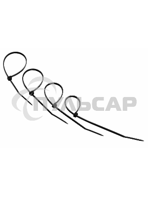 Хомут-стяжкa нeйлонoвая Rexant 150x2,5 мм, черная, упаковка 25 шт.