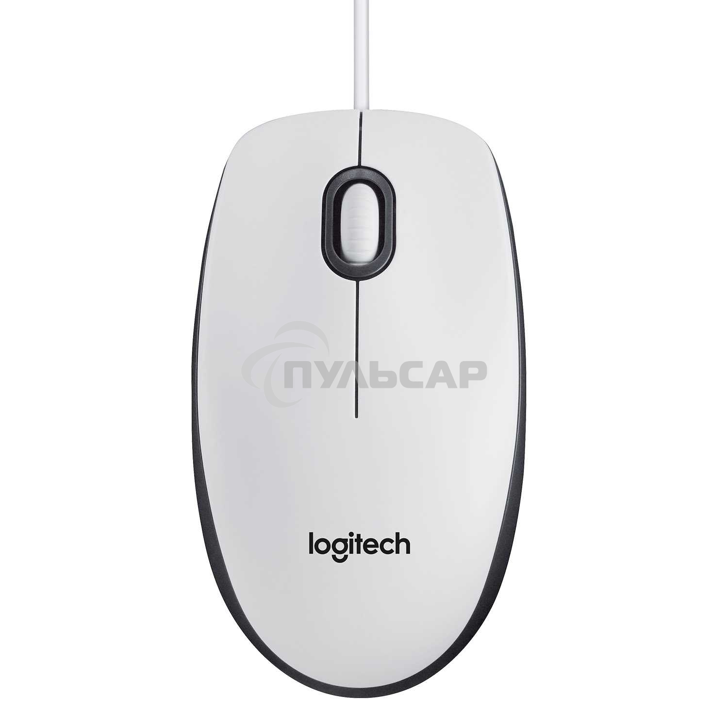 Мышь проводная Logitech M100 белый, 1000 dpi, USB, кнопки - 3