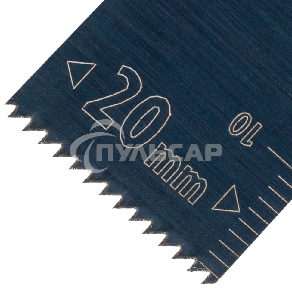 Насадка для МФИ режущая пазовая прямая, HCS, по дереву, 20 х 1,4 мм, мелкий зуб Denzel