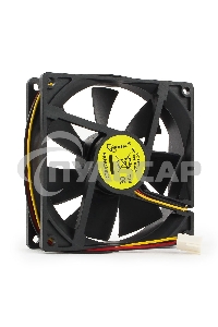 Вентилятор для корпуса Gembird FANCASE2 черный, 90 мм, 2500 об/мин, 26 дБ, 3 pin