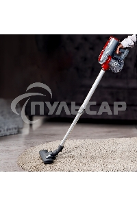 Пылесос вертикальный Galaxy GL 6255 серый/красный, питание от сети, 150 Вт, уборка сухая, пылесборник 0.8 л