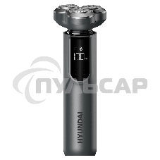 Электробритва роторная Hyundai H-SH8080 реж.эл.:3 питан.:аккум. серебристый