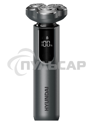 Электробритва роторная Hyundai H-SH8080 реж.эл.:3 питан.:аккум. серебристый