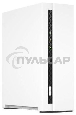Сетевое хранилище SMB QNAP TS-133 NAS 1 HDD tray. ARM 4-core Cortex-A55 1.8GHz, ram 2 Gb (max), 1x1GbE, 1xUSB 2.0 port,1xUSB 3.2 Gen 1