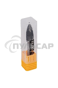 Борфреза по металлу твердосплавная, параболическая заостренная, тип-G, 12 мм Denzel