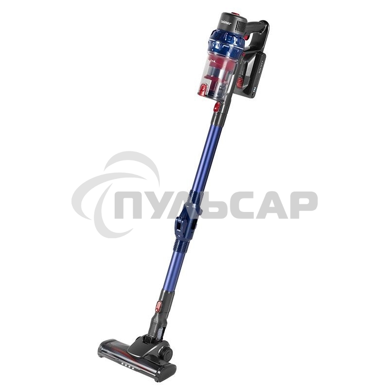 Пылесос вертикальный Zelmer STICK ZSVC925F KAR синий/серый, питание от аккумулятора, 380 Вт, уборка сухая, пылесборник 0.8 л, работа от АКБ max 35 мин.