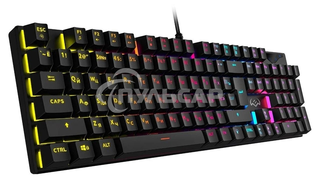 Клавиатура проводная игровая Sven KB-G9300 черная (Outemu Blue switches,104кл., подсветка)