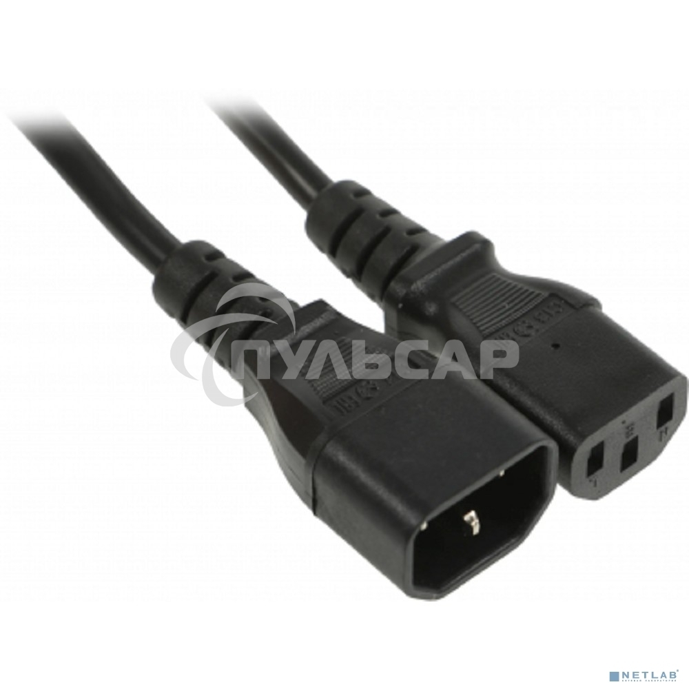 Шнур сетевой Rexant IEC 320 C13 – IEC 320 C14 3x0,75мм², длина 1,8м