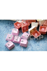 Клавиатура проводная A4Tech Bloody B800 Dual Color USB розовый/белый