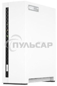 Сетевое хранилище SMB QNAP TS-133 NAS 1 HDD tray. ARM 4-core Cortex-A55 1.8GHz, ram 2 Gb (max), 1x1GbE, 1xUSB 2.0 port,1xUSB 3.2 Gen 1