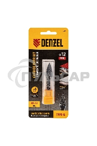 Борфреза по металлу твердосплавная, параболическая заостренная, тип-G, 12 мм Denzel