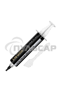 Термопаста ExeGate ETS-7WMK Silver PLUS (7,2 Вт/(м•К), 15г, шприц с лопаткой)