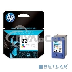 Картридж струйный HP 22 C9352AE многоцветный для HP DJ 3920/3940/PSC 1410 (165стр.)
