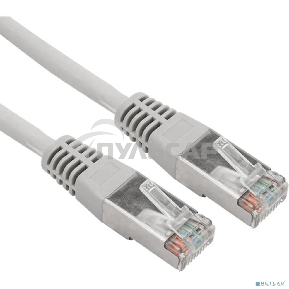 Пaтч-корд Rexant F/UTP, категория 5e, RJ45-RJ45, экранированный, 24AWG, LSZH, серый, 1,5м
