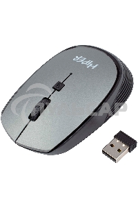 Мышь беспроводная HIPER HOMW-081 серый, 1600 dpi, радиоканал, USB, кнопки - 4
