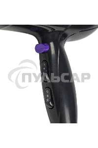 Фен для волос Galaxy Line GL 4332, черный, 2000 Вт, 2 скорости потока воздуха, 3 температурных режима, функция 