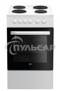 Плита электрическая Beko FFSS56000W белый, конфорок 4 шт, духовка 60 л, 50 см x 85 см x 60 см