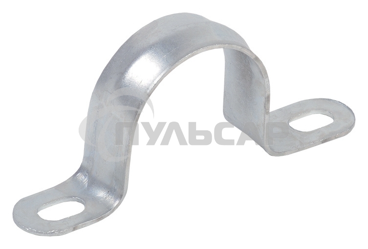 Скоба IEK CMAT11-21-010 двухлапковый 21мм оцинкованная сталь белый (упак.:10шт)