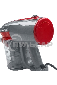 Пылесос вертикальный Galaxy GL 6255 серый/красный, питание от сети, 150 Вт, уборка сухая, пылесборник 0.8 л