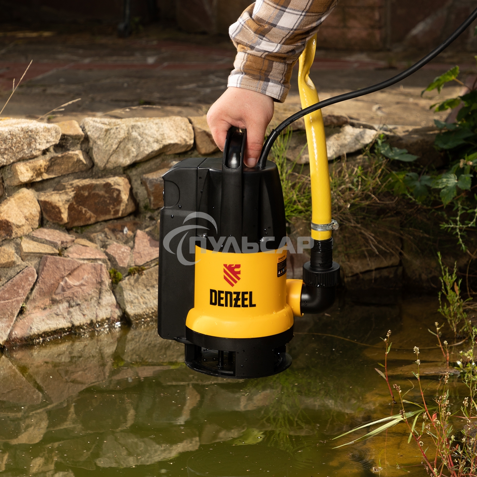 Дренажный насос DP800A, 800 Вт, подъем 5 м, 13000 л/ч Denzel
