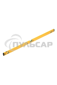 Уровень алюминиевый, магнит., фрезерованный, 3 глазка (1 зеркал.), 0,5 мм/м, 1200 мм Denzel