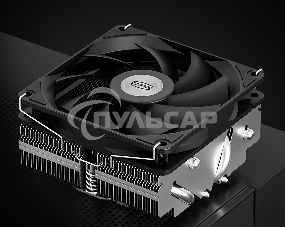 Кулер для процессора PCCooler RC400-53 (125W, 4-pin PWM, 53.5мм, Al/Cu, 4x6мм, 1x92мм, 43CFM, 31.2dBA, 2700RPM, S: 1851/1700/1200/20XX/115X, AM5/AM4, silver, black)