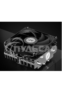 Кулер для процессора PCCooler RC400-53 (125W, 4-pin PWM, 53.5мм, Al/Cu, 4x6мм, 1x92мм, 43CFM, 31.2dBA, 2700RPM, S: 1851/1700/1200/20XX/115X, AM5/AM4, silver, black)